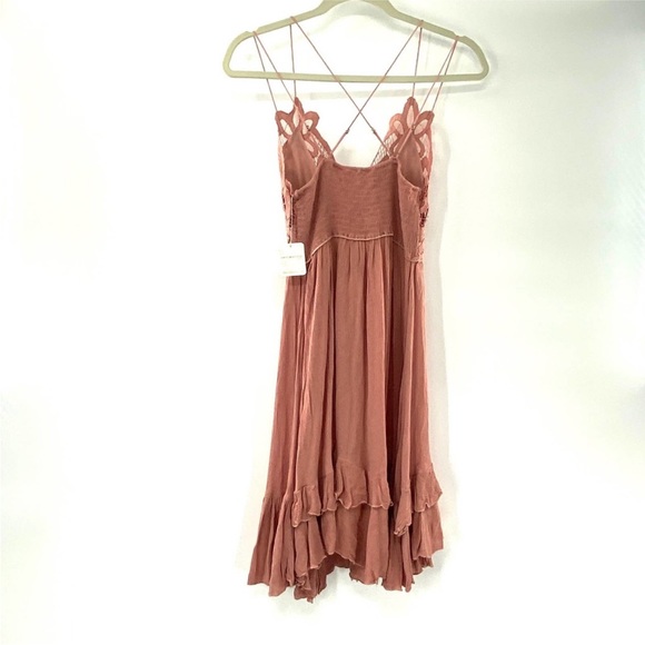NWT Free People Dresses Adella Slip Dress Free Rose Mauve NWT - Picture 4 of 4